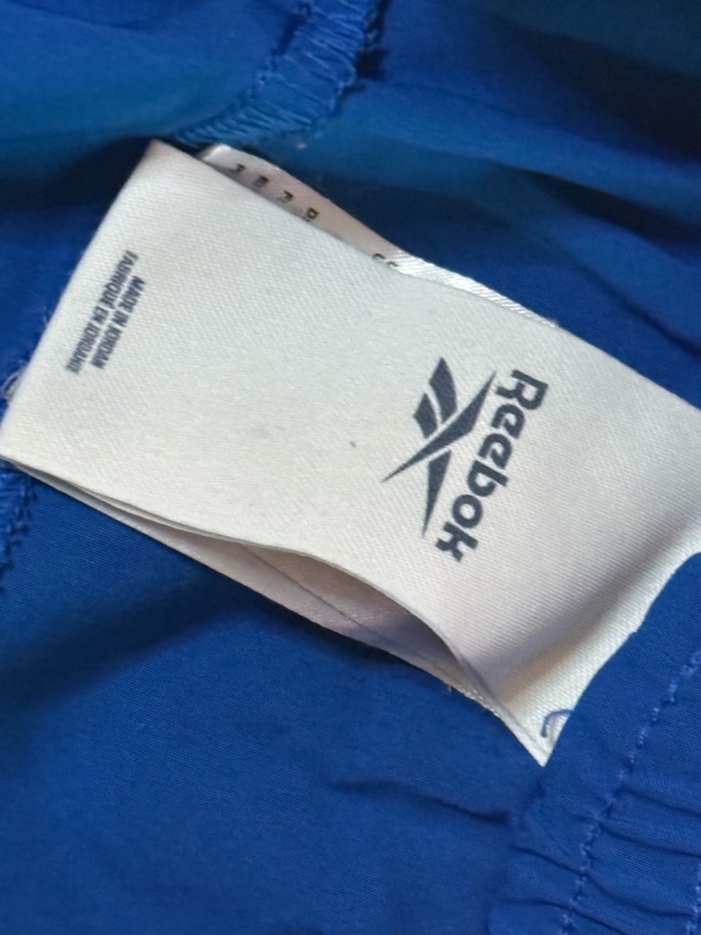 Reebok Men's Royal Blue Athletic Shorts with Black Drawstring - Picture 6 of 8